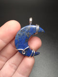 Lapis Lazuli Moon Pendant