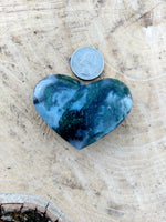 Moss Agate Heart