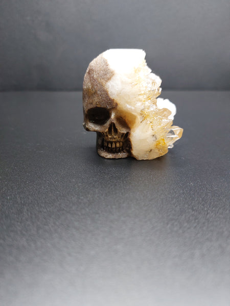 Yellow Quartz Skull