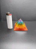 Chakra Stone Orgonite Pyramid