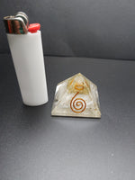 Selenite Orgonite Pyramid