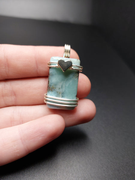 Blue Larimar Pendant