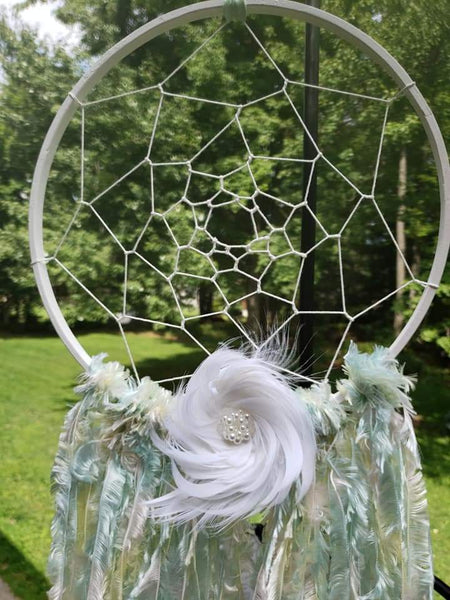 Feather Flower Dream Catcher