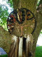 Wire Black Onyx Tree Dream Catcher