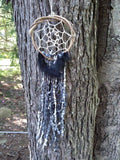 Snowflake Obsidian Skunk Dream Catcher